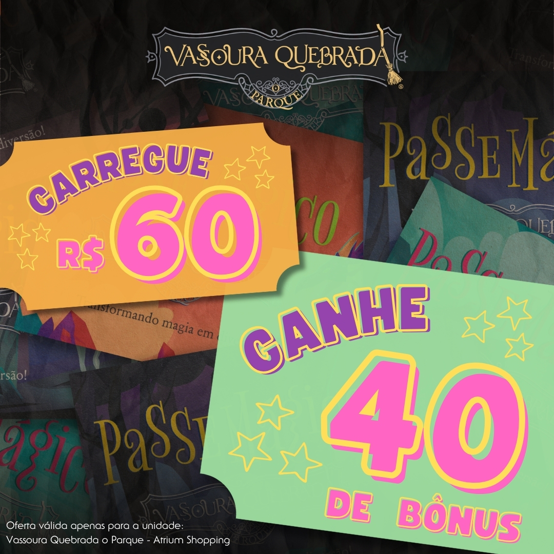 CARREGUE E GANHE | VASSOURA QUEBRADA PARQUE | PARQUE CIDADE 