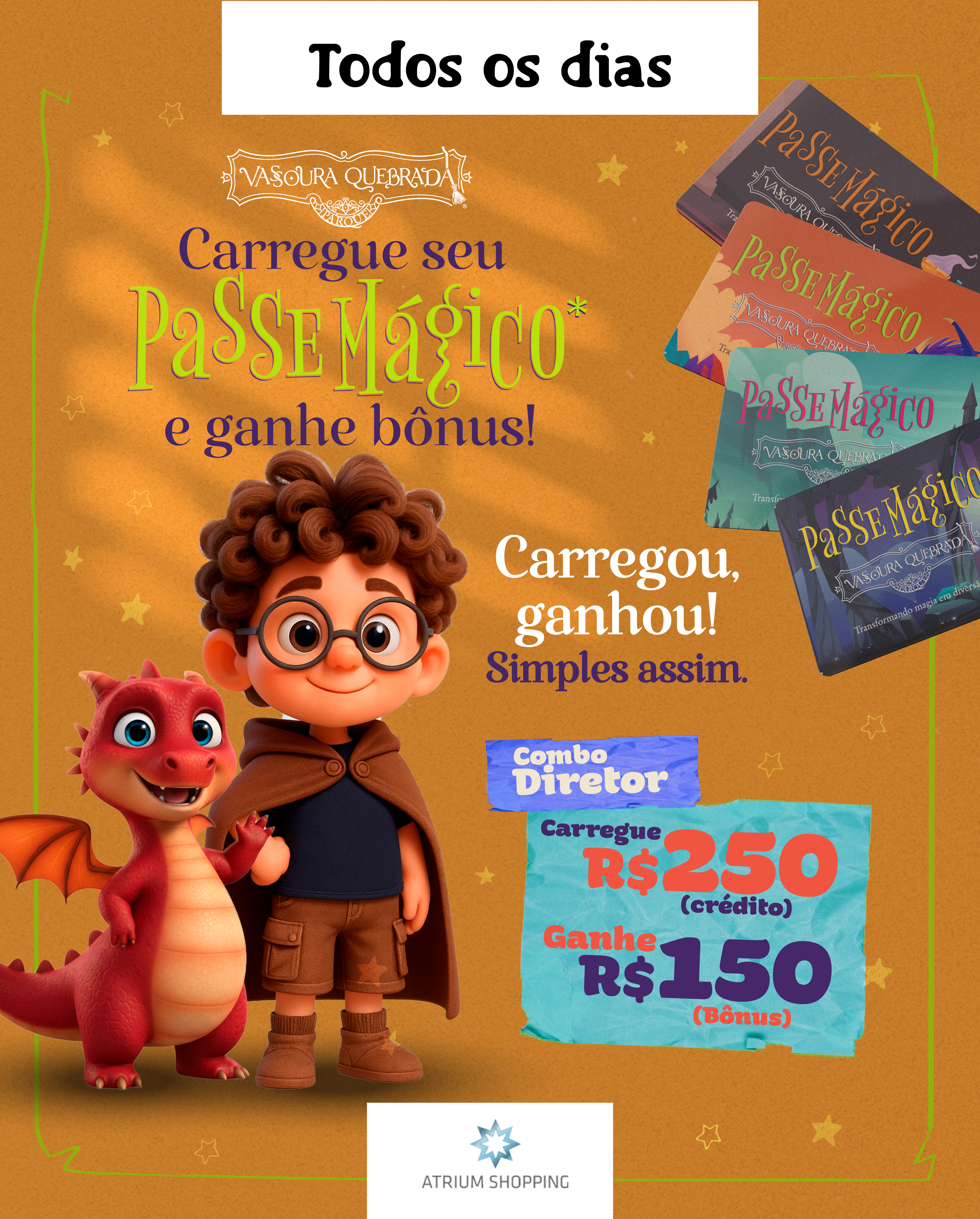 CARREGUE E GANHE | VASSOURA QUEBRADA PARQUE | ATRIUM SHOPPING