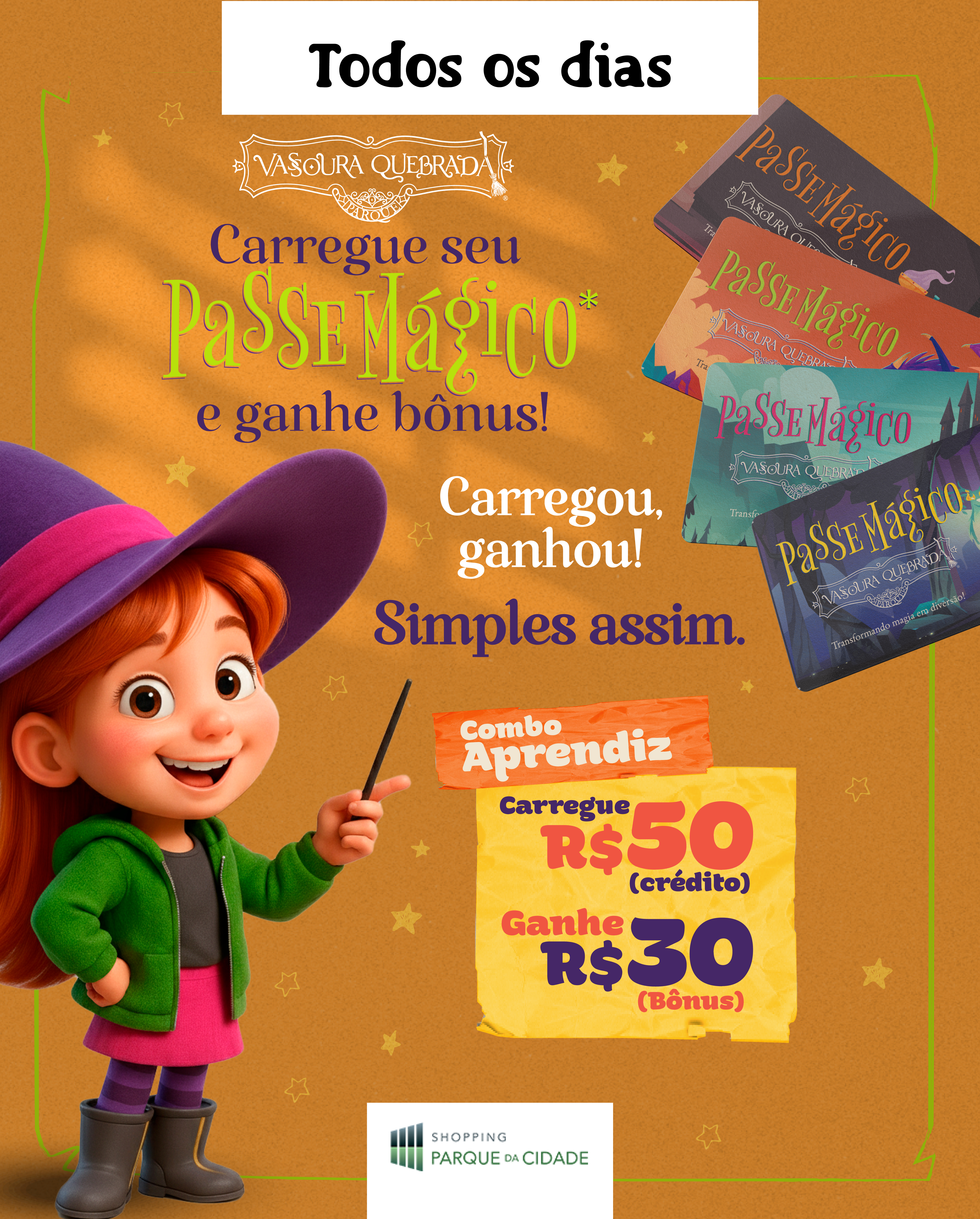 CARREGUE E GANHE | VASSOURA QUEBRADA PARQUE | PARQUE DA CIDADE